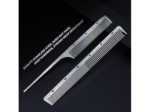 Dolmifapro 2 Pcs Metal Comb, Rat Tail