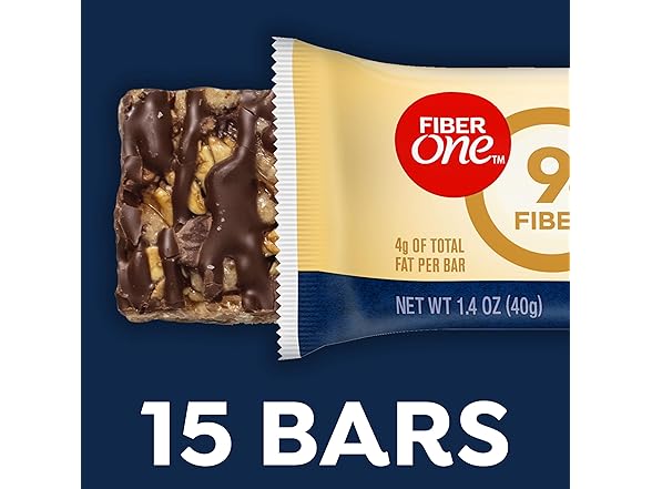 15ct Fiber One Chewy Bars, Oats and Chocolate