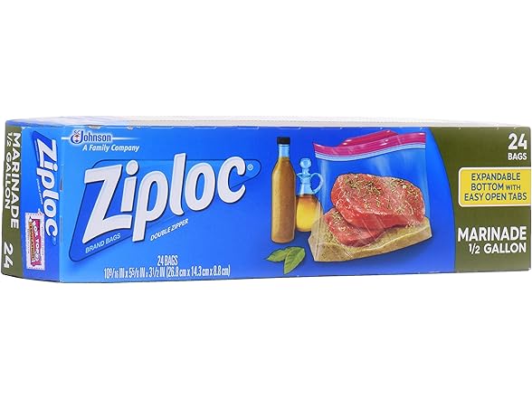 Ziploc Marinade Bags 24ct (3pk)