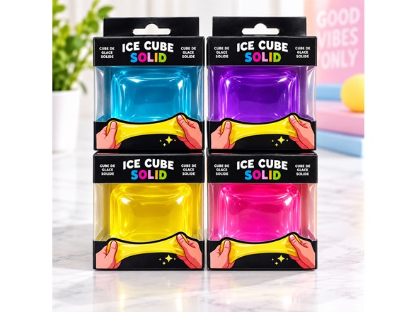 Squishy 2.2" Cube Sensory Toy Solid