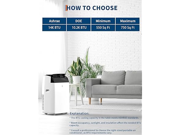 GarveeLife 14000 BTU Portable Air Conditioner
