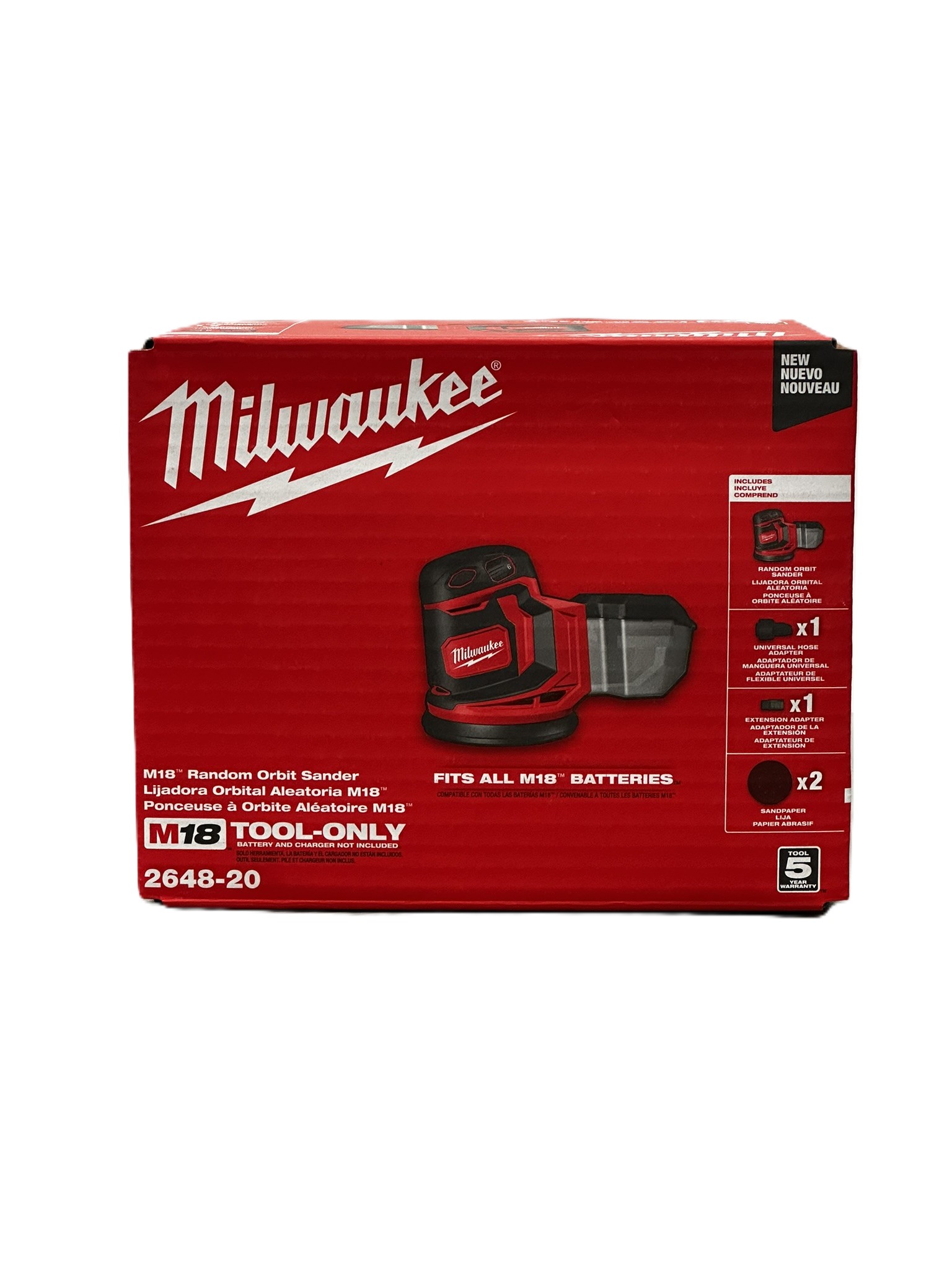 Milwaukee 2648-20 M18 18V 5in Orbit Sander - Gallery 4