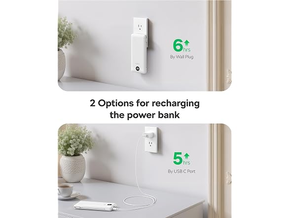 VEGER 10000mAh Power Bank Wall Plug