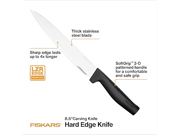 Fiskars Hard Edge 8.5" Carving Knife 