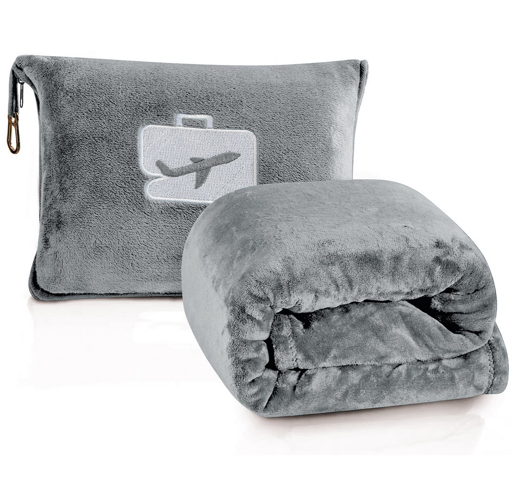 2-in-1 Soft Micro Plush Travel Blanket and Pillow - Gallery 7