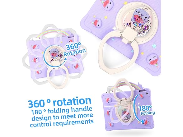 Super Cute Rainbow Handle Unicorn Case