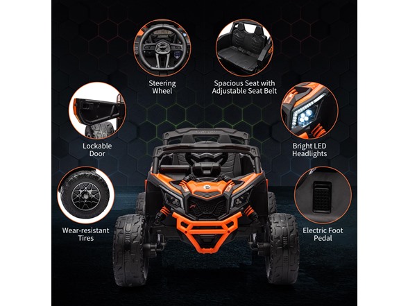 Electric Ride on UTV Car Orange