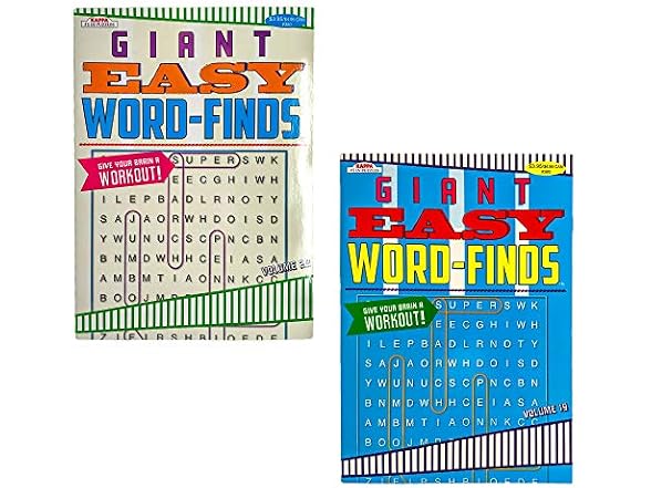 DollarItemDirect Word Finds Giant Easy 96PG 2ASST in 24PC PDQ, Case Pack of 24
