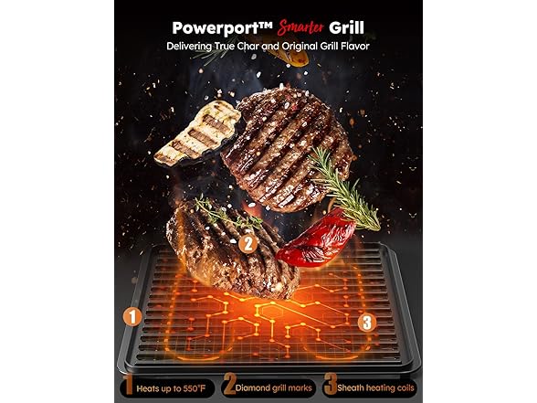 Nuwave Nuwave Plug-In Grill Air Fryer Oven Combo w/Sheath
