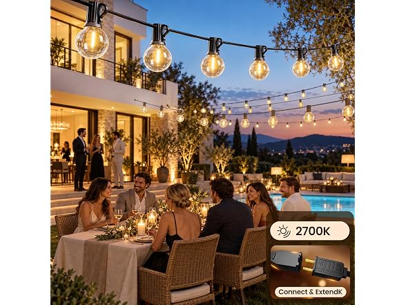 RTTY 200FT Outdoor String Lights G40
