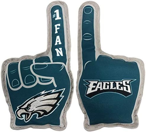 NFL Philadelphia Eagles #1 Fan Toy for Dogs & Cats. Best Tough PET Toy with Inner Squeaker