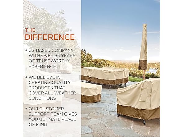 Classic Accessories 56 Inch Rectangular Fire Pit Table Cover