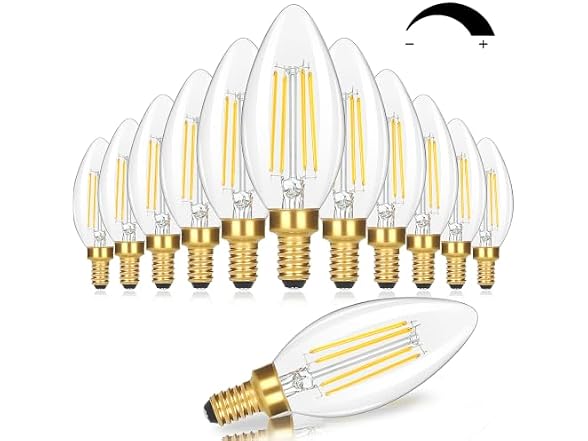 GoBright B0GXDYYFJR E12 Candelabra LED Light Bulbs