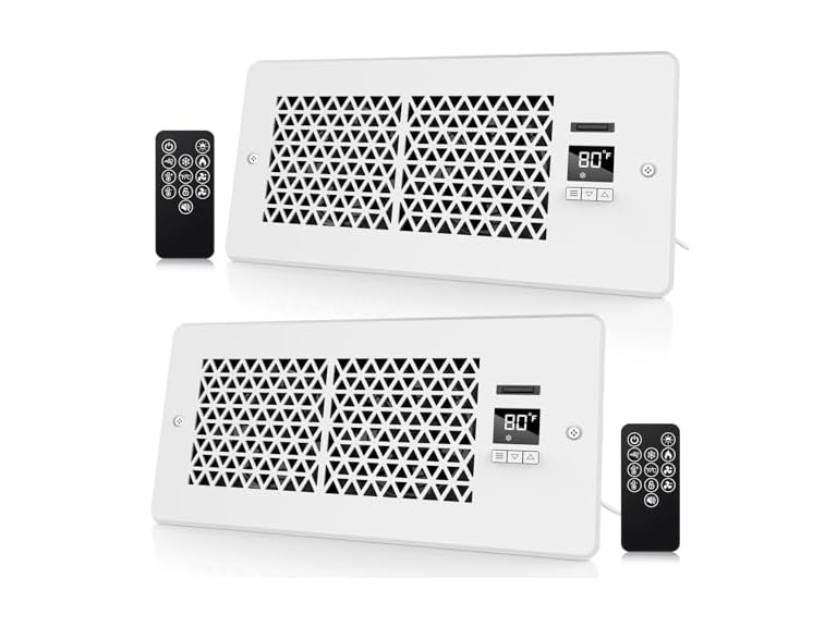 MATULSA Register Booster Fan,2 Pack,White