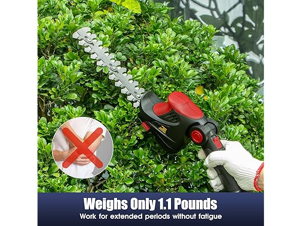 3D VO INN Hedge Trimmer Cordless | Battery Not Included