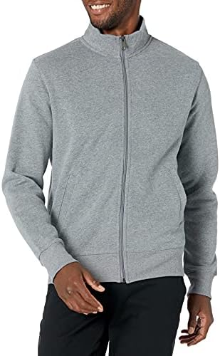 Amazon Essentials Mens Mock Neck Fleece Zip Up Sweatshirt