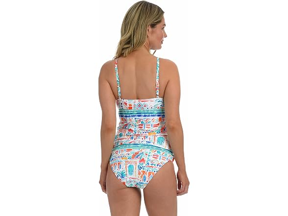 La Blanca Women (4) High Neck Keyhole Tankini Top
