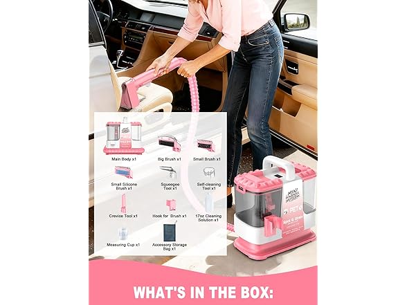 QYNTO Portable Carpet Cleaner Machine