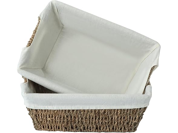 Suptinwear Waterproof Wicker Storage Basket 