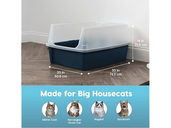 IRIS USA Extra Large Litter Box XXL Open Top