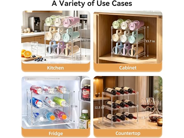 VNYIFAN Stackable Water Bottle Organizer