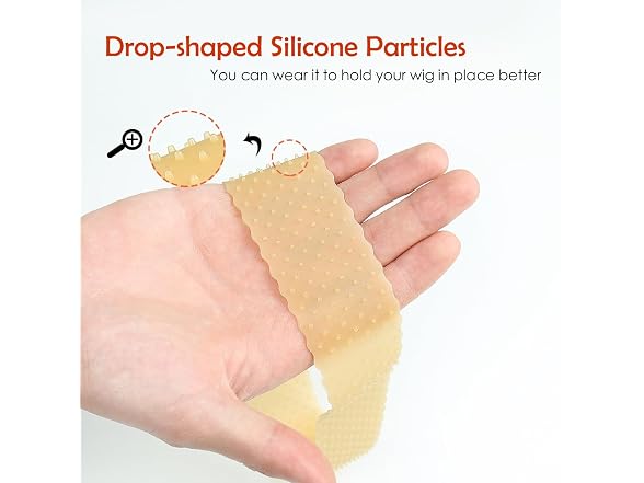 Yuest Silicone Wig Grip Band Beige 2pk