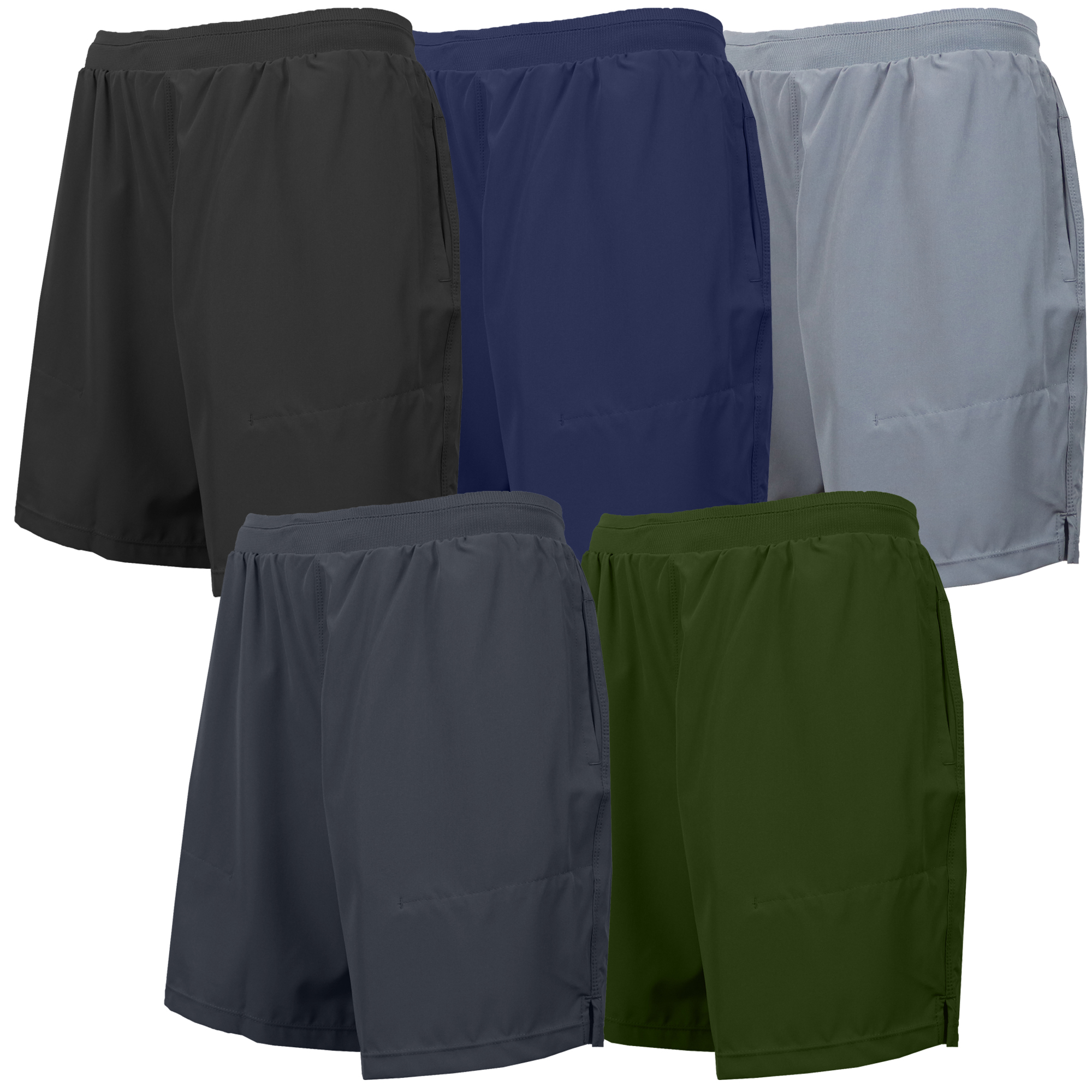 3Pk Asst Mens 2in1 Quick Dry Shorts w/Liner - Gallery 16