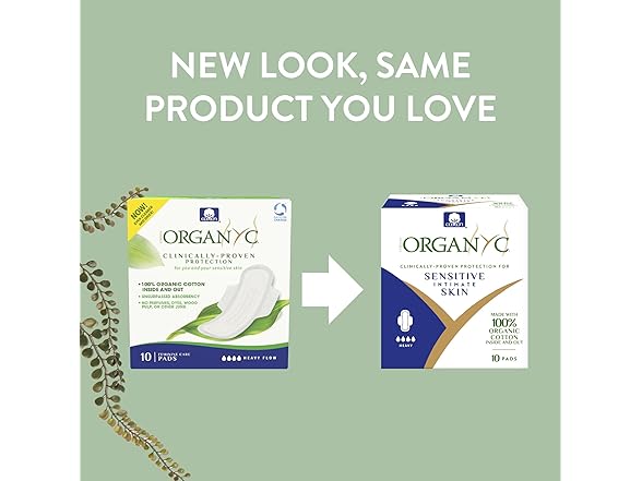 Organyc - 100% Certified Organic Cotton Feminine Pads