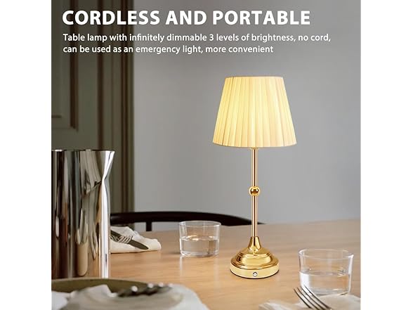 EJFOIEJ Portable LED Desk Lamp with Touch Sensor