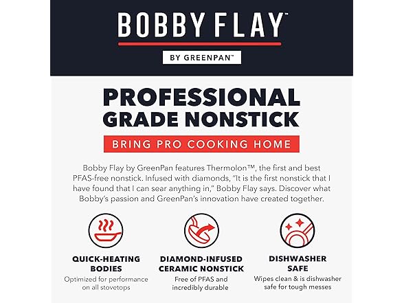 GreenPan x Bobby Flay 8" Nonstick Skillet