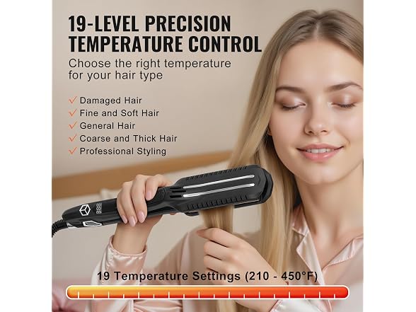 Hair Straightener, 1.5-inch Titanium Flat Iron