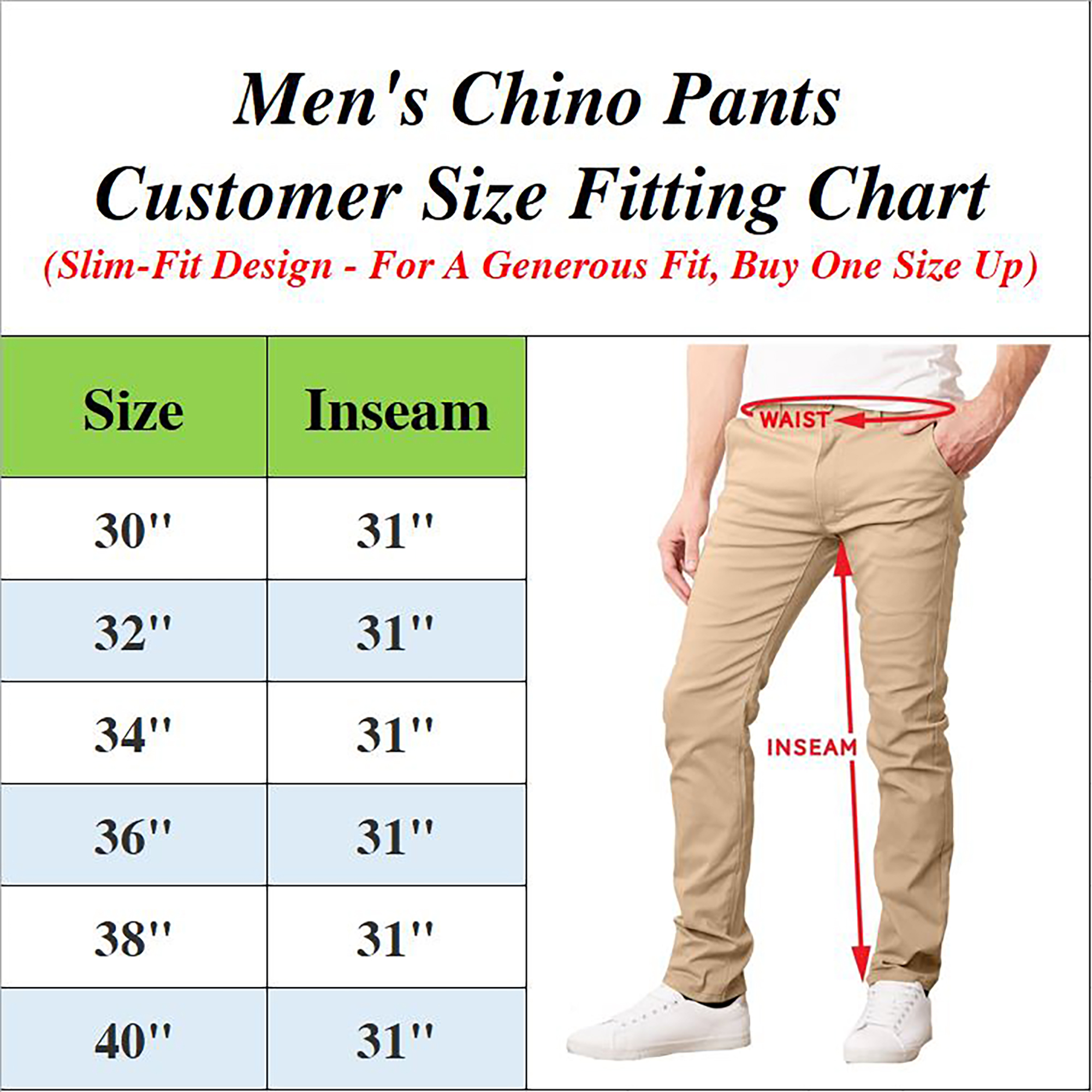 Men's Fleece-Lined Chinos (2 or 3 Pack) - Gallery 14