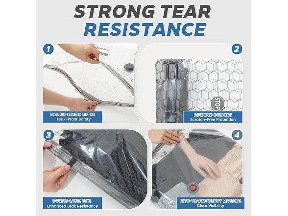 9 Pack Vacuum Travel Bags with Pump