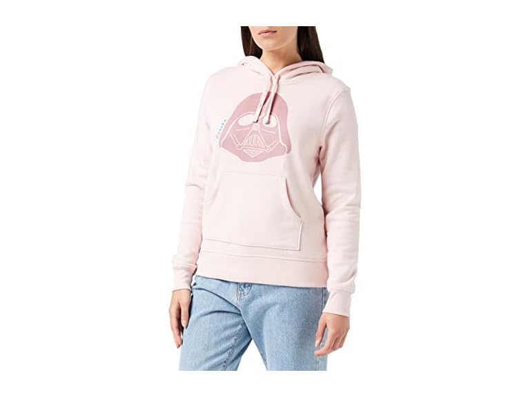 Amazon Essentials Disney | Marvel | Star Wars | Princess Women's Fleece Pullover Hoodie Sweatshirts (Available in Plus Size), Star Wars Vader, 6X