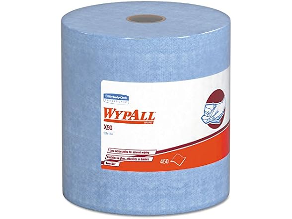 X90 Cloths Jumbo Roll 11 1/10 x 13 2/5 Denim Blue