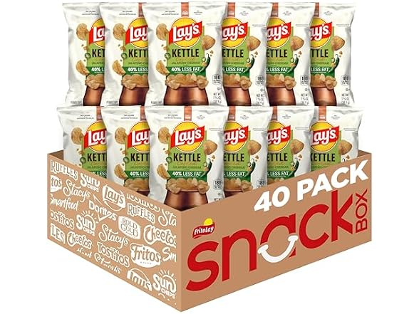 Lays Kettle Chips Jalapeno Cheddar Pack of 64