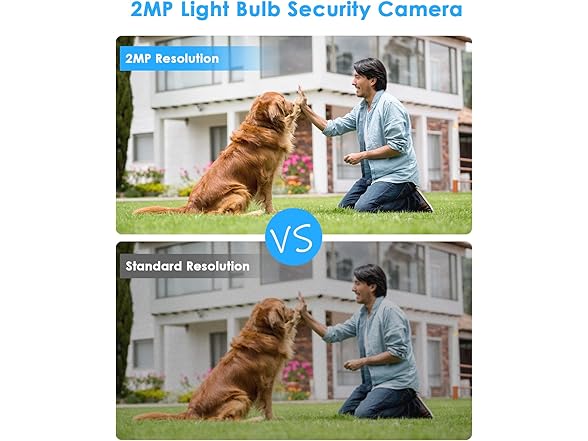 OFYOO 2K Light Bulb Security Camera