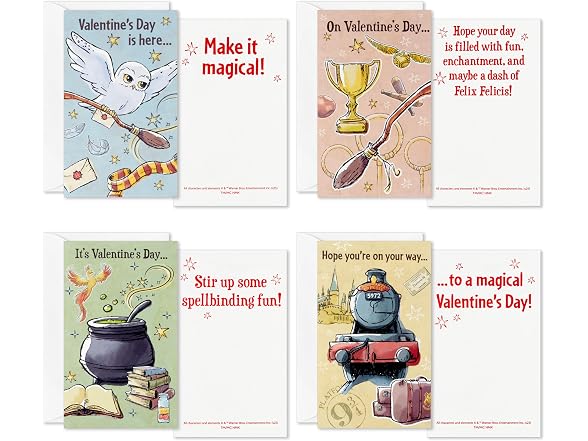 Hallmark Harry Potter Valentine's Day Cards and Mailbox (34 Piece)