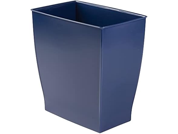 iDesign Small Plastic Bathroom Trash Can