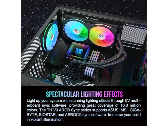 Thermaltake TH240 V3 ARGB CPU Liquid Cooler 240mm