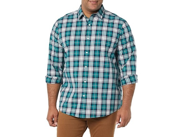 Teal Blue White Plaid