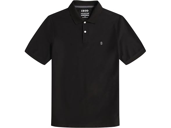 Black Short Sleeve Collared Polo Shirt