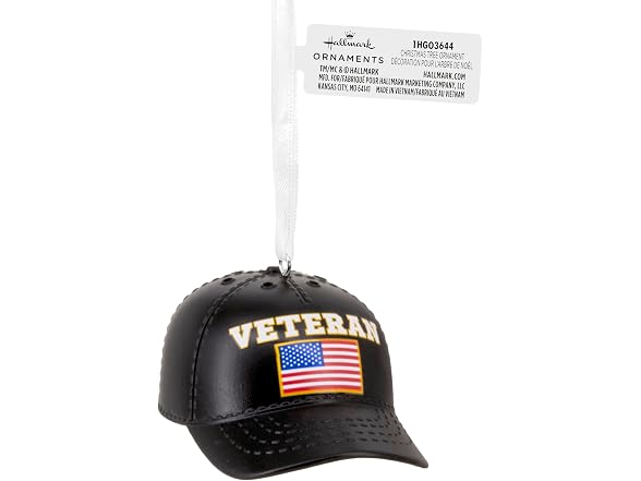 Hallmark Christmas Ornament, Veteran Hat