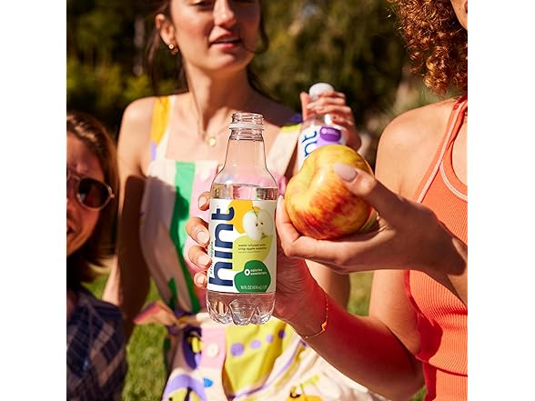 1CT Hint Bottled Water, Crisp Apple - Purified Water