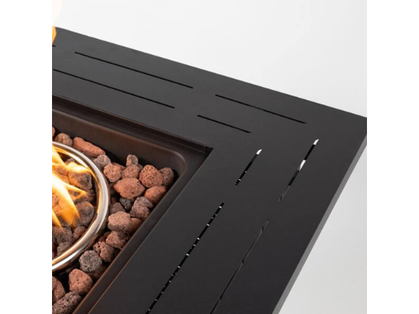 ToolCat 28" Square Wicker Fire Table