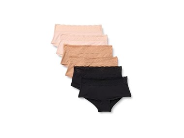 $5.99, Was $19.90, 69% Off! Amazon Essentials Women Bikini Panty 6 Pack dealfomo