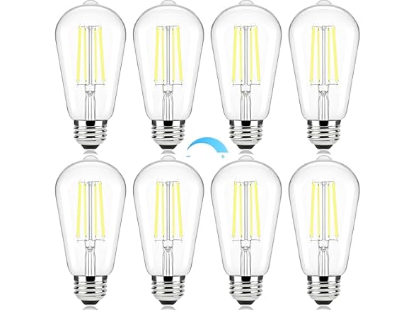 Brightever LED Edison Bulbs 8 Pack