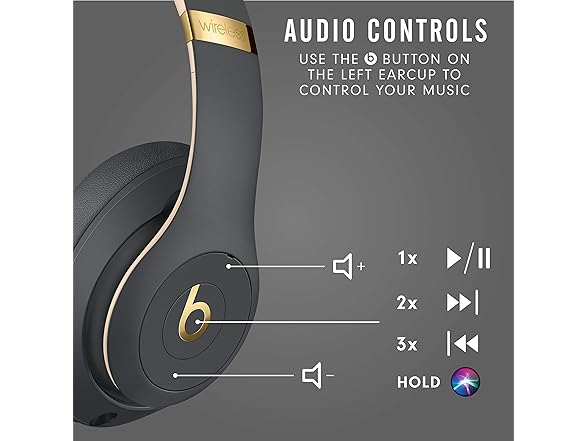 BTS MXJ92LL/A HEADPHONES STUDIO3 BT WIRELESS SHADOW GRE