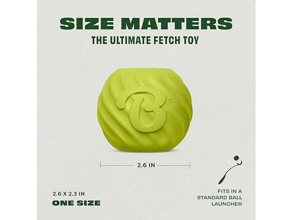 Benebone Natural Rubber Ball, 2-Pack