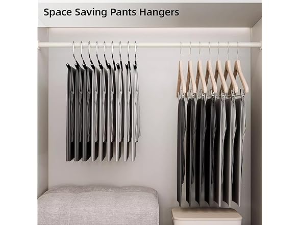 Heavy-Duty Pants Hangers Non-Slip